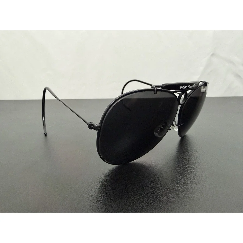Dillon Precision Shooting Glasses Dark Lens Black Frames & Wrap Around Ear